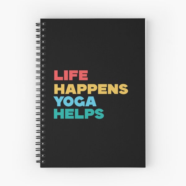Item preview, “Life Happens Yoga Helps” designed and sold by Felinefinesse.