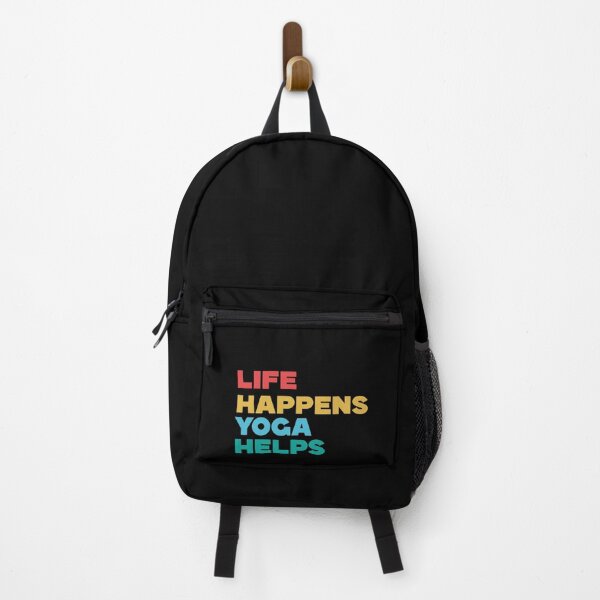 Item preview, “Life Happens Yoga Helps” designed and sold by Felinefinesse.