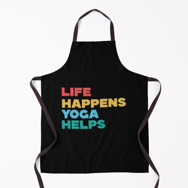 Item preview, “Life Happens Yoga Helps” designed and sold by Felinefinesse.