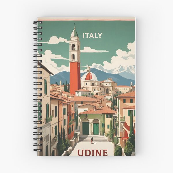 Item preview, Udine Italy Vintage Poster Tourism  designed and sold by TravelersGems.