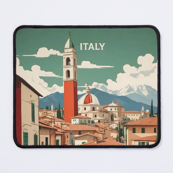 Item preview, Udine Italy Vintage Poster Tourism  designed and sold by TravelersGems.