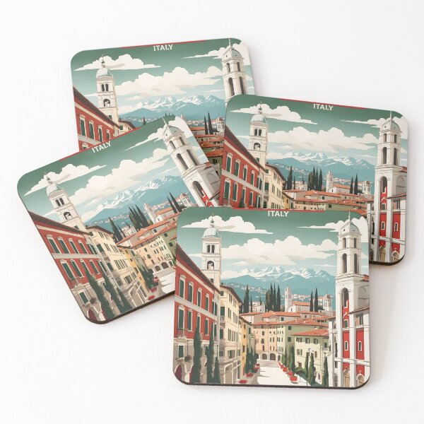Item preview, Vicenza Italy Vintage Poster Tourism  designed and sold by TravelersGems.