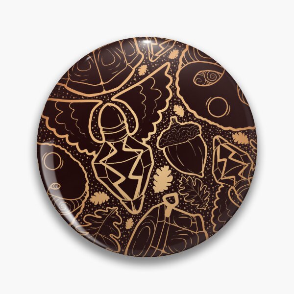 Item preview, Red & Gold Ver. Fable Pattern Oakvale Warrior Heroes Guild Seal Demon Door Bowerstone Balverine Fantasy Retro Gaming Gamer Art  designed and sold by SugaredTea.