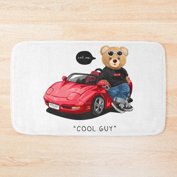 Item preview, Cool Guy Teddy with Red Sports Car designed and sold by Philip-p22.