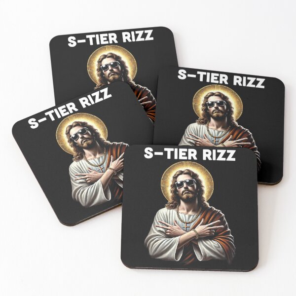 Item preview, S-Tier Rizz Jesus Meme | Cool Religious Artwork designed and sold by Victor Shadehorn.