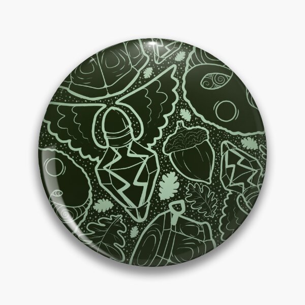 Item preview, Forest Green Ver. Fable Pattern Oakvale Warrior Heroes Guild Seal Demon Door Bowerstone Balverine Fantasy Retro Gaming Gamer Art  designed and sold by SugaredTea.