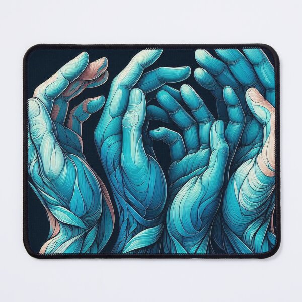 Item preview, Blue hands designed and sold by blackwhiteblue.
