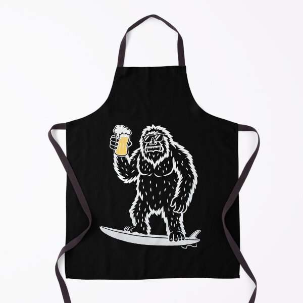 Item preview, Cool Yeti Surfer - Drinking Beer and Catching Waves designed and sold by Prime-Studio.