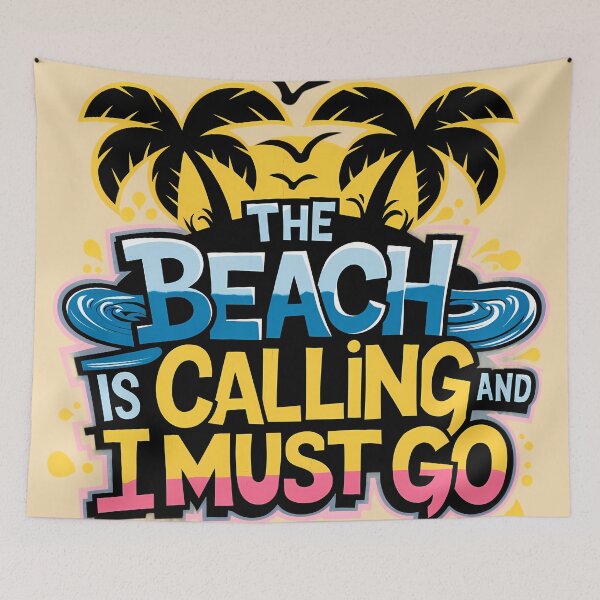 Item preview, Tropical Beach Vibes Illustration designed and sold by ZetaDream.