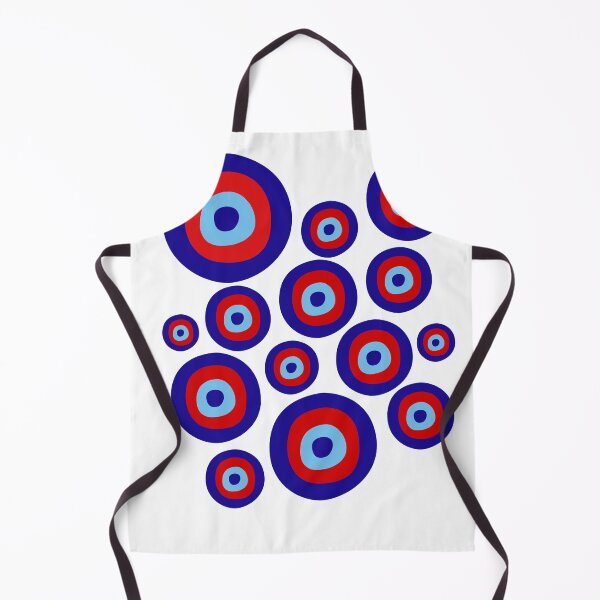 Item preview, Evil Eye Bead, Nested Circles Concentric Circles Circular Symphony Red, Blue, and White Circles designed and sold by TolgaSal.