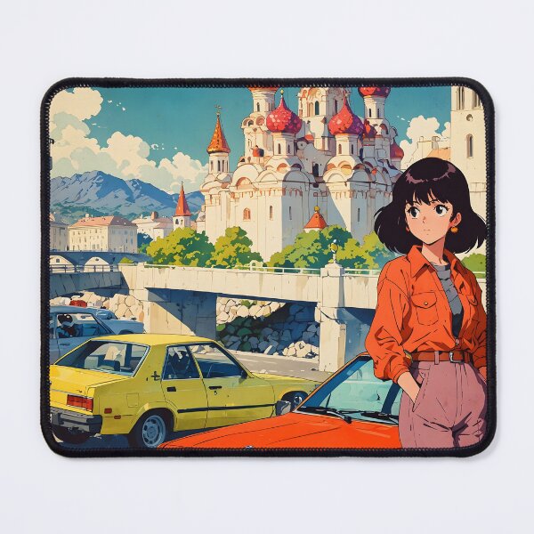 Item preview, Retro Anime Girl 80s Barnaul Russia Vintage Travel designed and sold by Retro-Anime9.