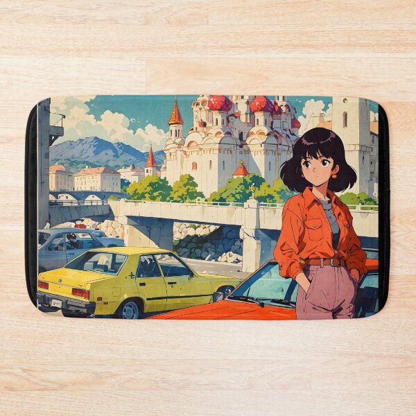 Item preview, Retro Anime Girl 80s Barnaul Russia Vintage Travel designed and sold by Retro-Anime9.