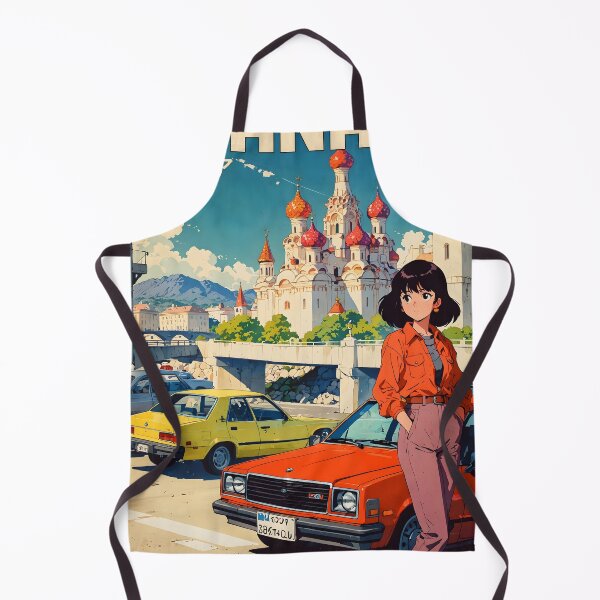 Item preview, Retro Anime Girl 80s Barnaul Russia Vintage Travel designed and sold by Retro-Anime9.