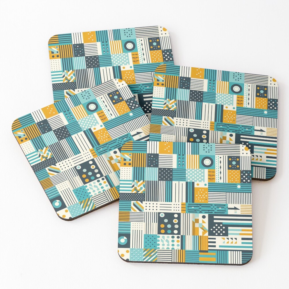 Item preview, Coasters (Set of 4) designed and sold by blackwhiteblue.