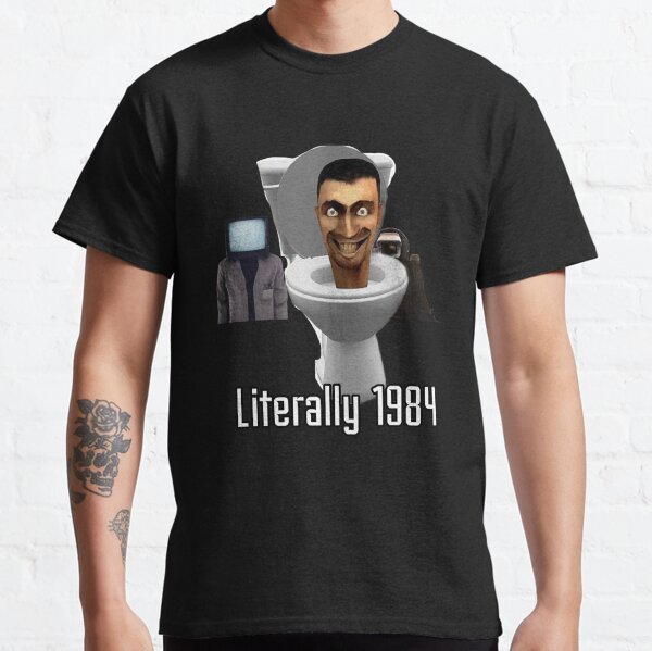 Item preview, Literally 1984 Skibidi toilet meme designed and sold by JCockney977.