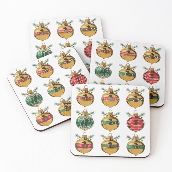 Item preview, Christmas Golden Balls Pattern,Holiday Pattern,Christmas Pattern designed and sold by Expressions-Sel.