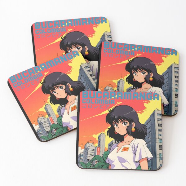 Item preview, Retro Anime Girl 80s Bucaramanga Colombia Vintage Travel designed and sold by Retro-Anime9.