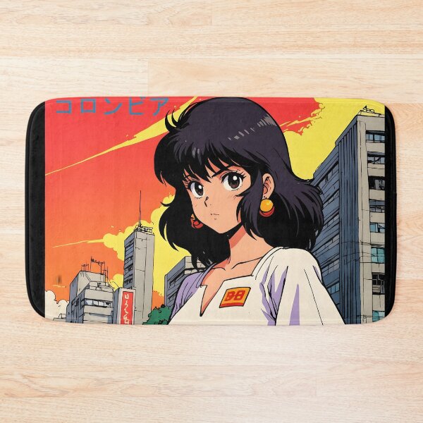 Item preview, Retro Anime Girl 80s Bucaramanga Colombia Vintage Travel designed and sold by Retro-Anime9.