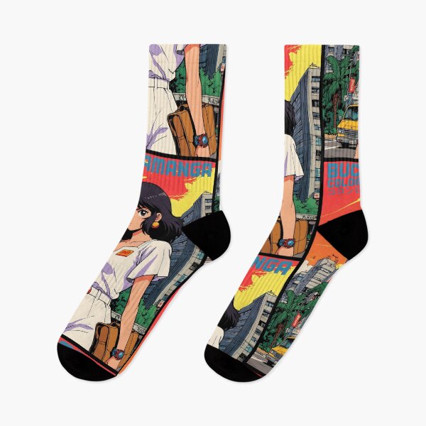 Item preview, Retro Anime Girl 80s Bucaramanga Colombia Vintage Travel designed and sold by Retro-Anime9.