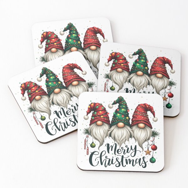 Item preview, merry christmas gnomes designed and sold by jkrphoto.