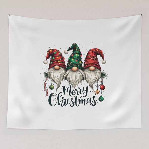Item preview, merry christmas gnomes designed and sold by jkrphoto.