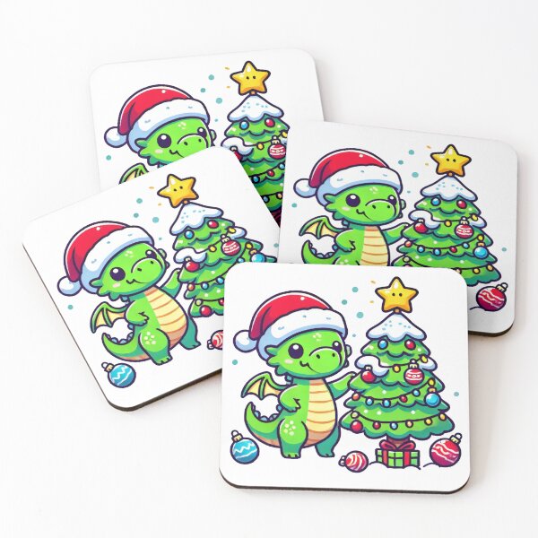 Item preview, Festive Dragon with Christmas Tree designed and sold by AIARTIST1.