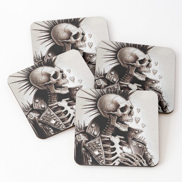 Item preview, Lovestruck Punk Rock Skeleton designed and sold by CriaCreative.