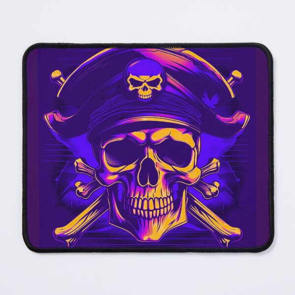 Item preview, Skull and Cross Bones Neon Outrun designed and sold by 402Images.