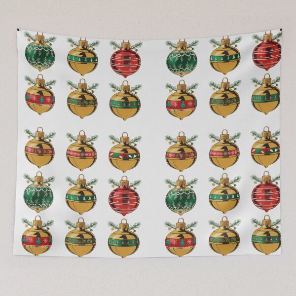 Item preview, Christmas Golden Balls Pattern,Holiday Pattern,Christmas Pattern designed and sold by Expressions-Sel.