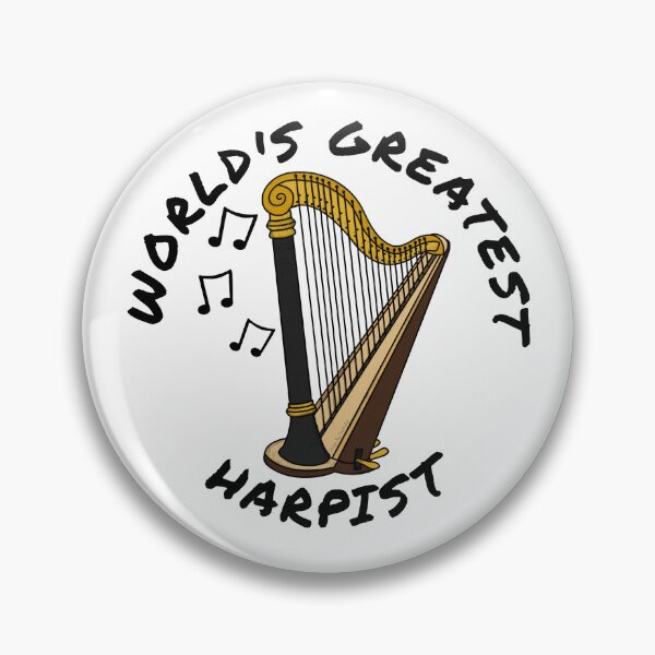 Item preview, World's Greatest Harpist, Harp Player String Musician designed and sold by doodlerob.