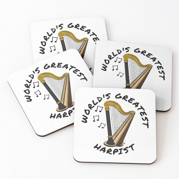 Item preview, World's Greatest Harpist, Harp Player String Musician designed and sold by doodlerob.