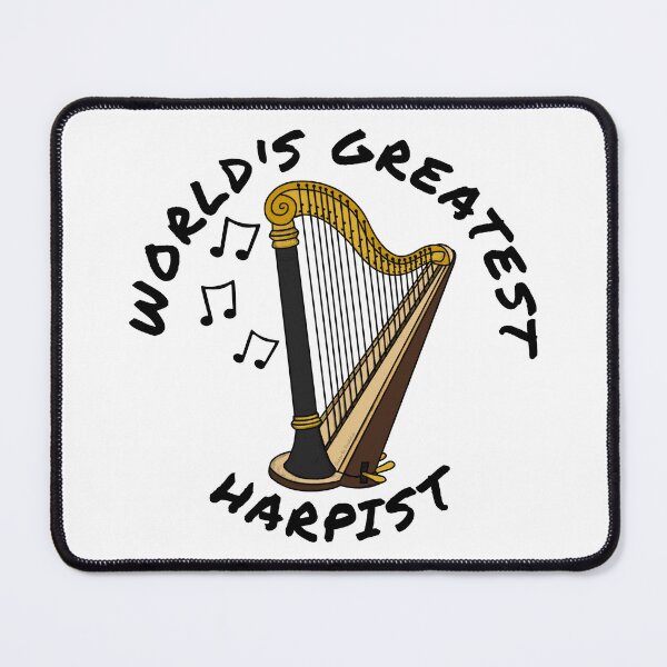 Item preview, World's Greatest Harpist, Harp Player String Musician designed and sold by doodlerob.