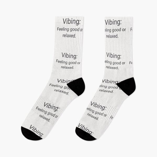 Item preview, Vibing: feeling good or relaxed._White designed and sold by oceanisea.