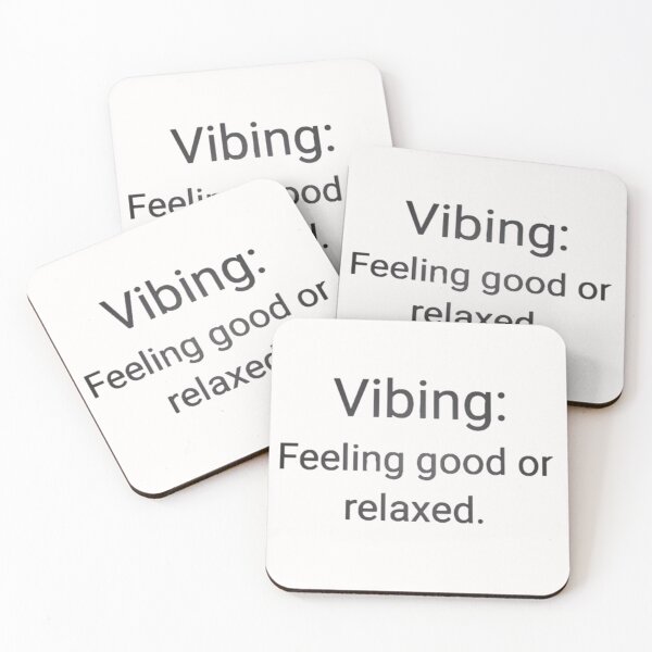 Item preview, Vibing: feeling good or relaxed._White designed and sold by oceanisea.