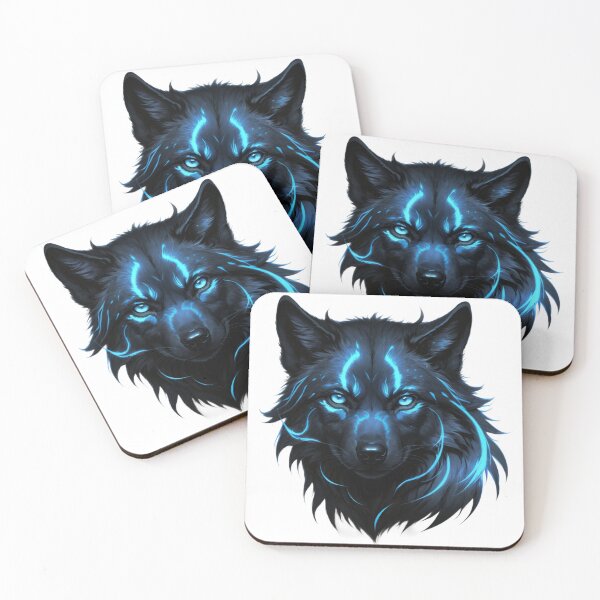 Item preview, Mysterious Glowing Wolf with Blue Eyes designed and sold by RebelPaintBrush.