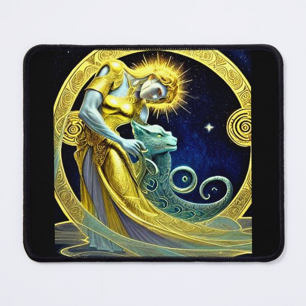 Item preview, Lady Swirl in a Deep Galaxy - Vintage Art for Apparel & Décor designed and sold by Earth Nature Creations.
