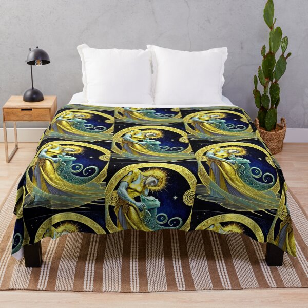 Item preview, Lady Swirl in a Deep Galaxy - Vintage Art for Apparel & Décor designed and sold by Earth Nature Creations.