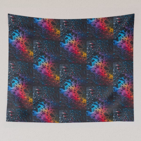 Item preview, Prismatic Raindrops Neon Bubble Universe designed and sold by ART ATTACK ZONE.