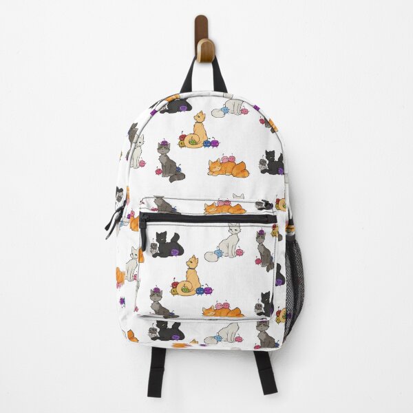 Item preview, Multicolored Junimos with cats pattern designed and sold by Scourgiez.