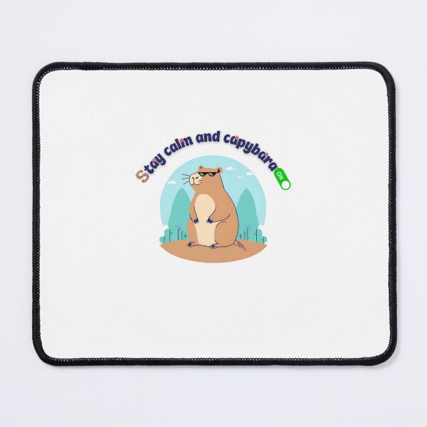 Item preview, Stay calm and Capybara on designed and sold by PrintInspirer.