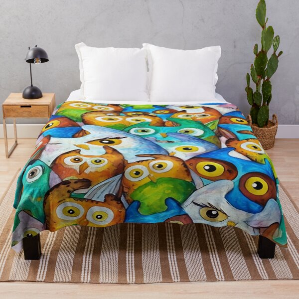 Item preview, A Parliament of Personalities: Vibrant Owl Art designed and sold by gleefulme.