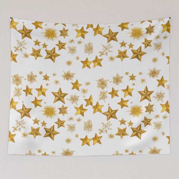 Item preview, Christmas Gold Stars Pattern,Holiday Pattern,Christmas Pattern designed and sold by Expressions-Sel.