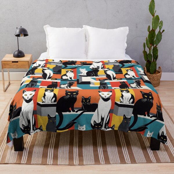 Item preview, Pop art black and white cat  designed and sold by MDigitArtistry.