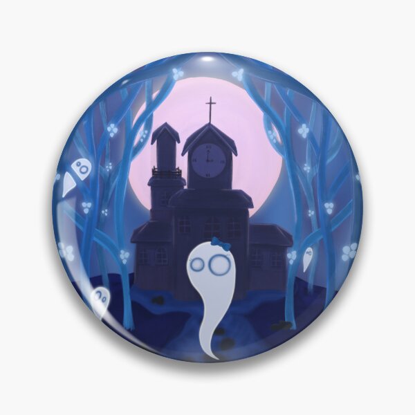 Item preview, Creepy cute illustration, ghosts, soft atmosphere and moonlight designed and sold by HappyRiri.