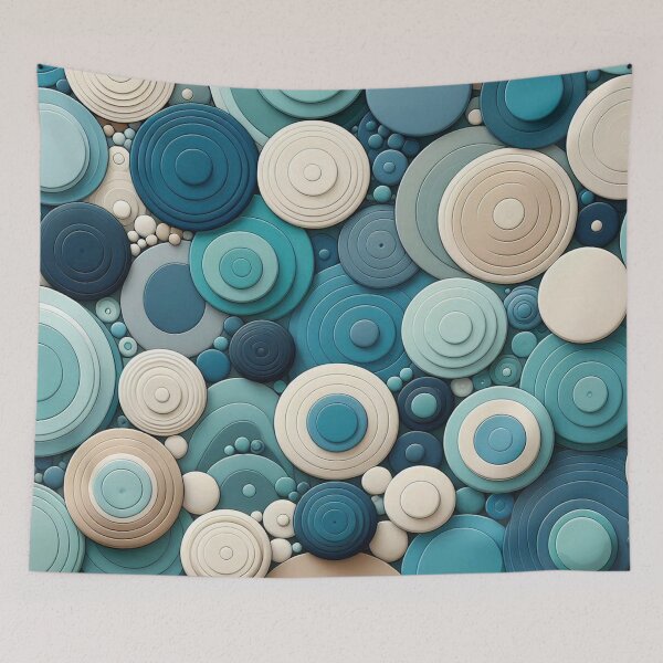 Item preview, circle pattern 2 designed and sold by blackwhiteblue.