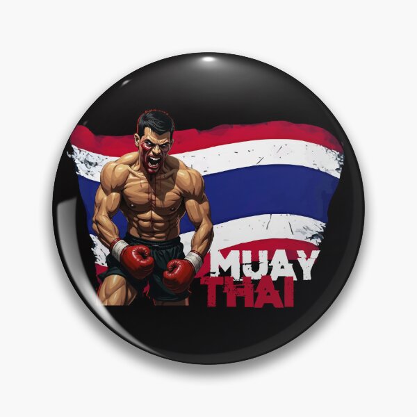 Item preview, Muay Thai Fighter and Flag designed and sold by Punkatz.