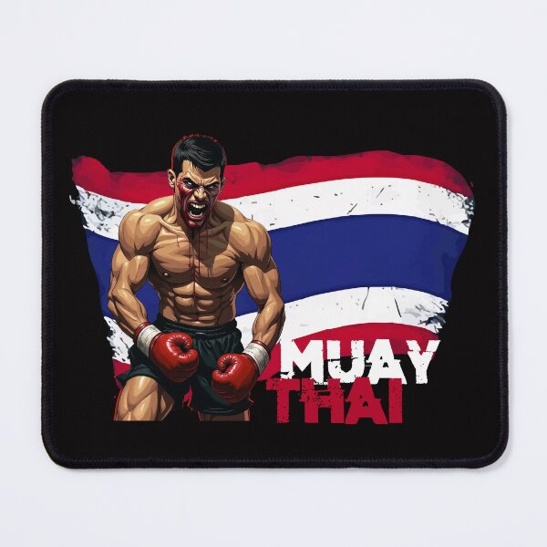 Item preview, Muay Thai Fighter and Flag designed and sold by Punkatz.