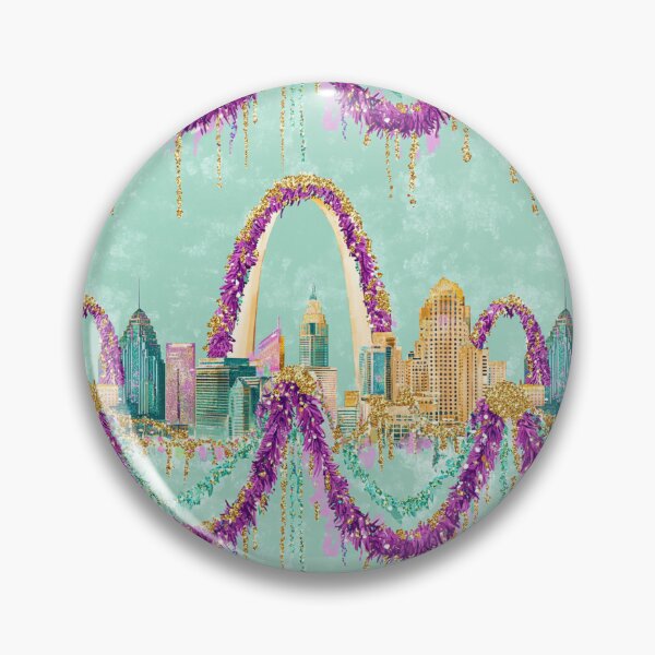 Item preview, St. Louis Mardi Gras Celebration: Skyline Splendor designed and sold by AstrologyOven.