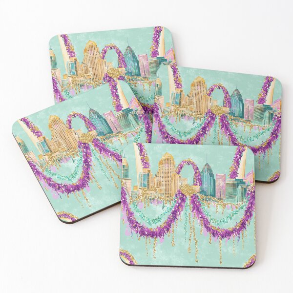 Item preview, St. Louis Mardi Gras Celebration: Skyline Splendor designed and sold by AstrologyOven.