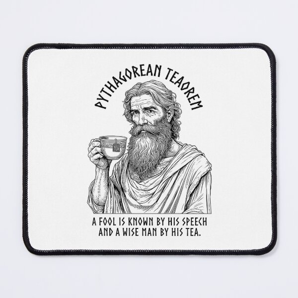 Item preview, Tea Lovers Funny Pythagoras Pythagorean Tea Drinker Pun designed and sold by GrandeDuc.